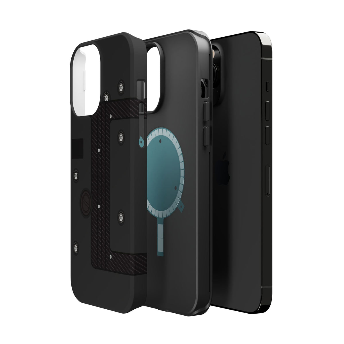 Black K Series Engine Phone Case