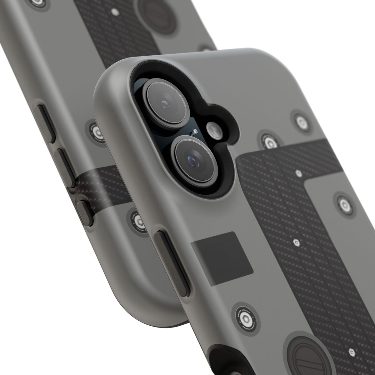 Gray K Series Engine Phone Case