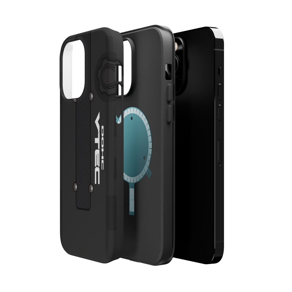 Black B Series Engine Phone Case