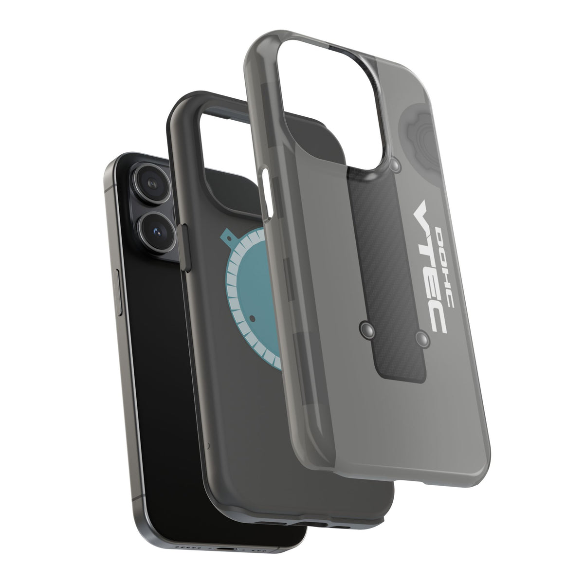 Gray B Series Engine Phone Case