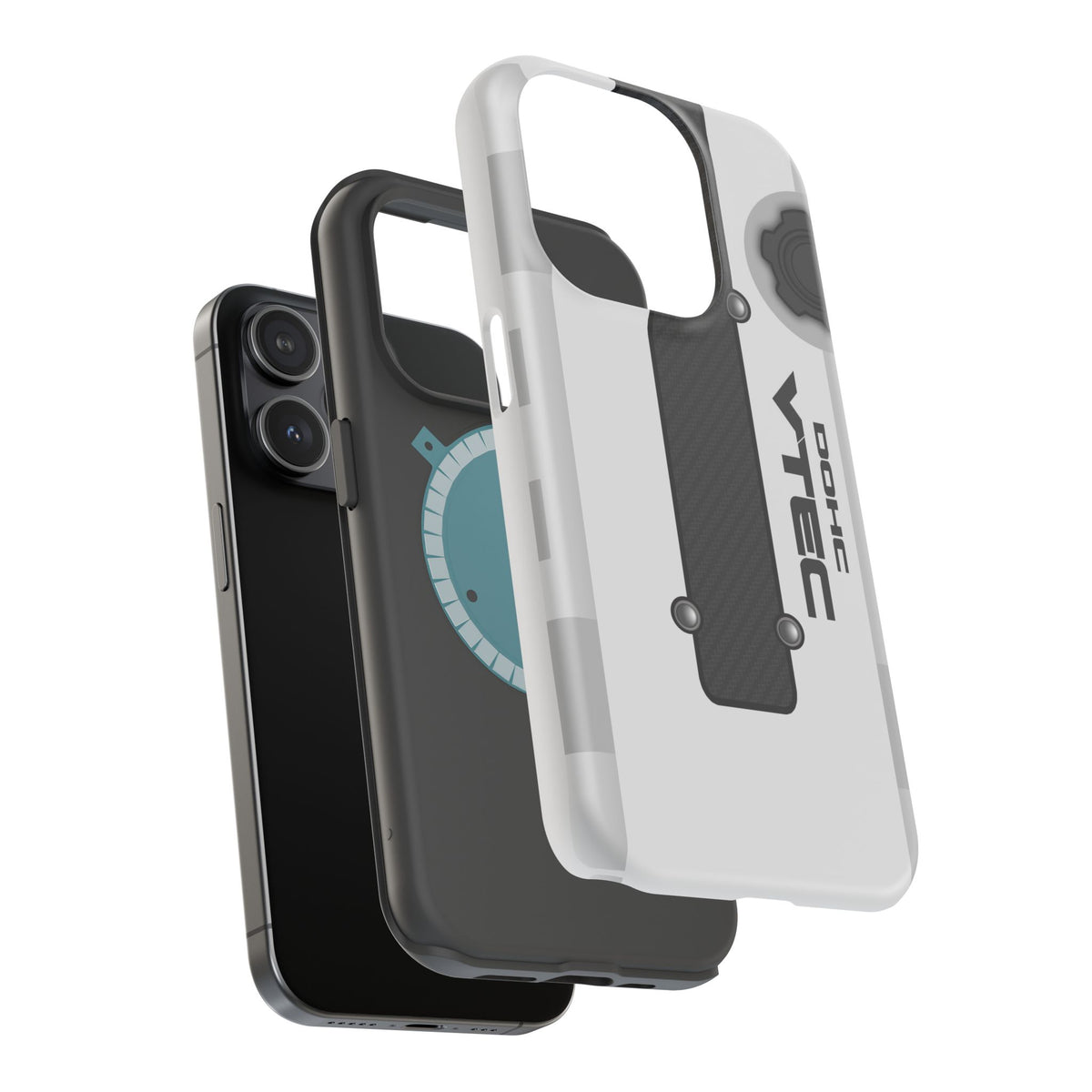 White B Series Engine Phone Case