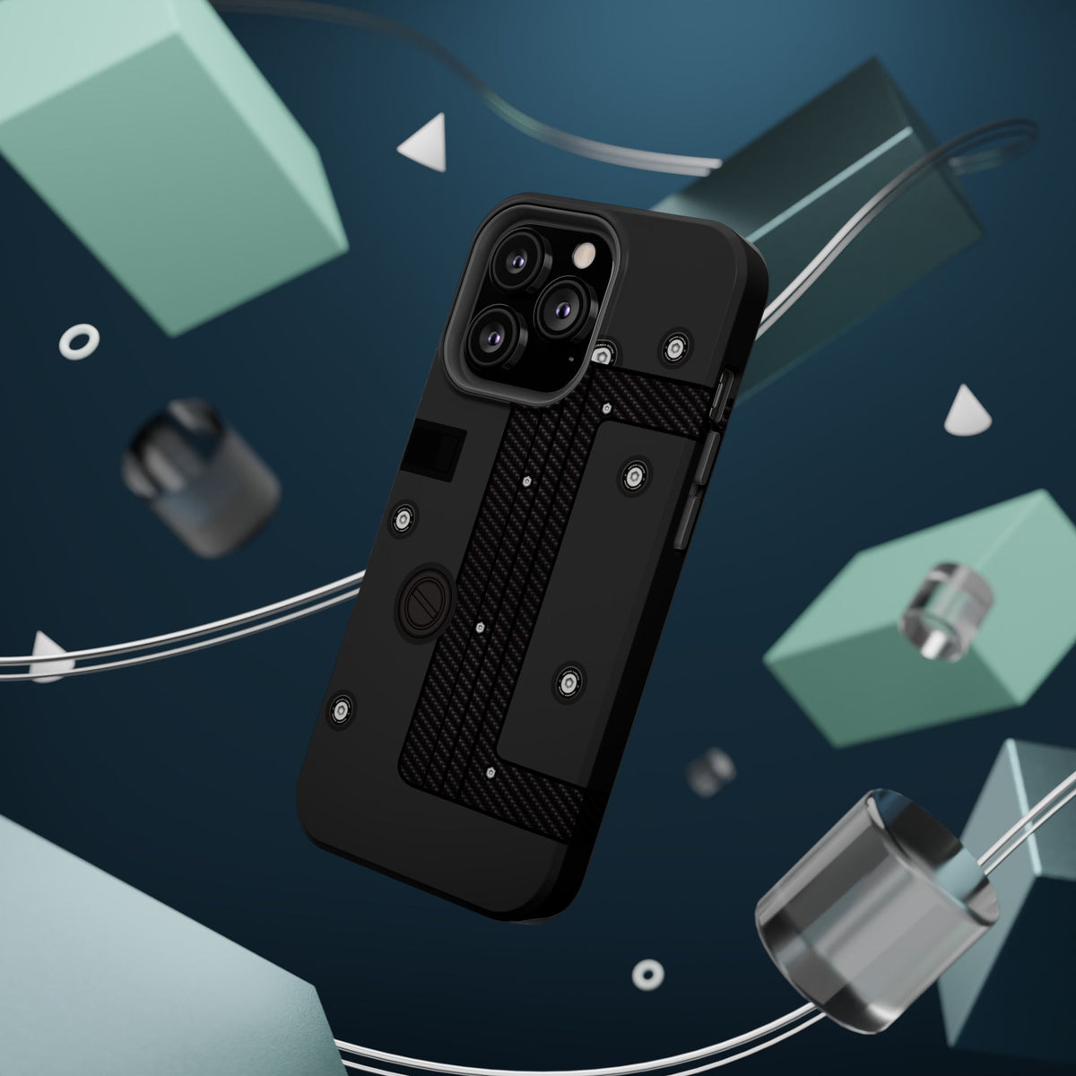 Black K Series Engine Phone Case